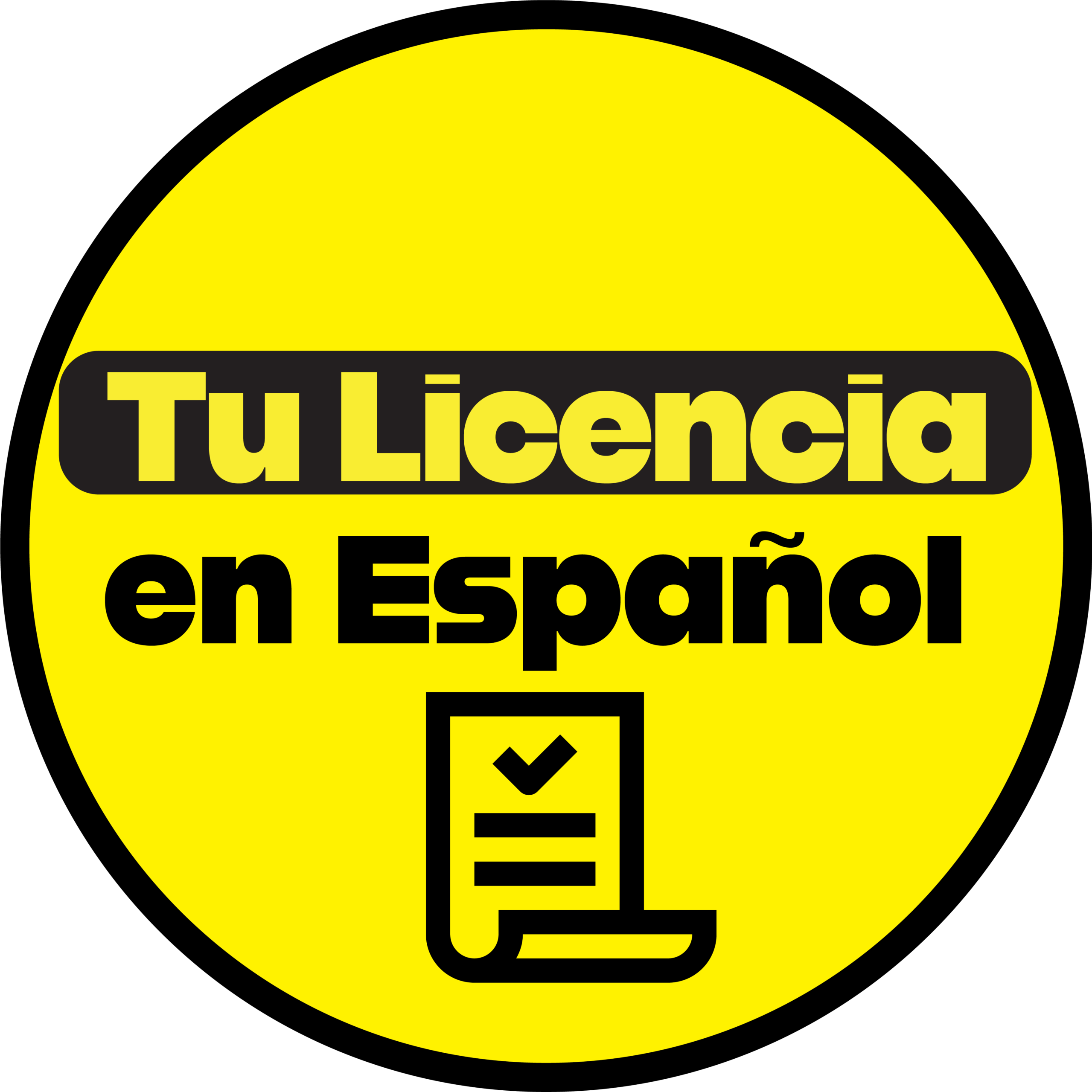 Tu Licencia en Espanol
